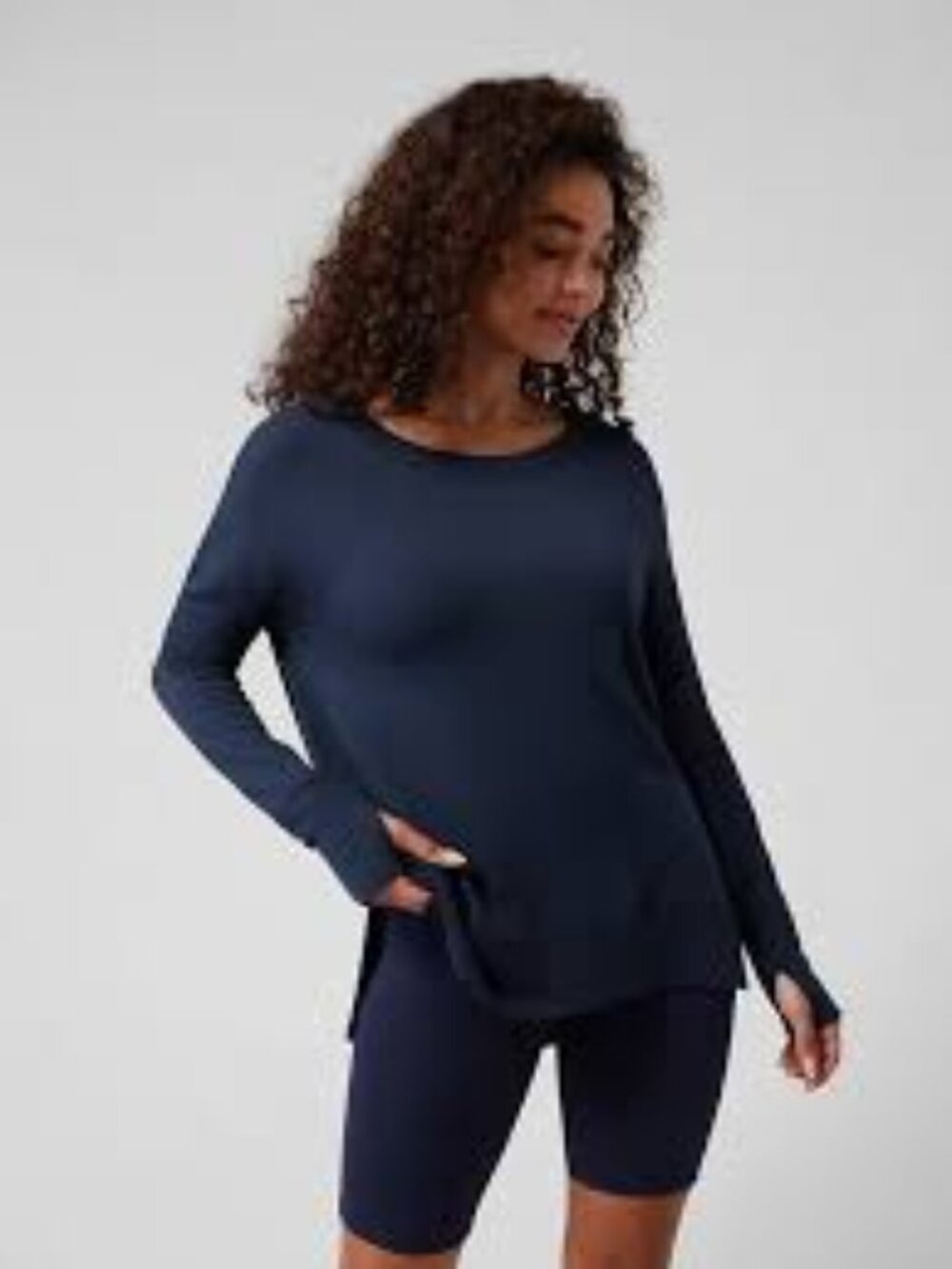 Athleta Coaster Navy Luxe Sweatshirt-NWOT